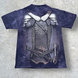 The Mountain Fantasy Knight Armor All Over Print T‑Shirt Purple Tie Dye Mens M